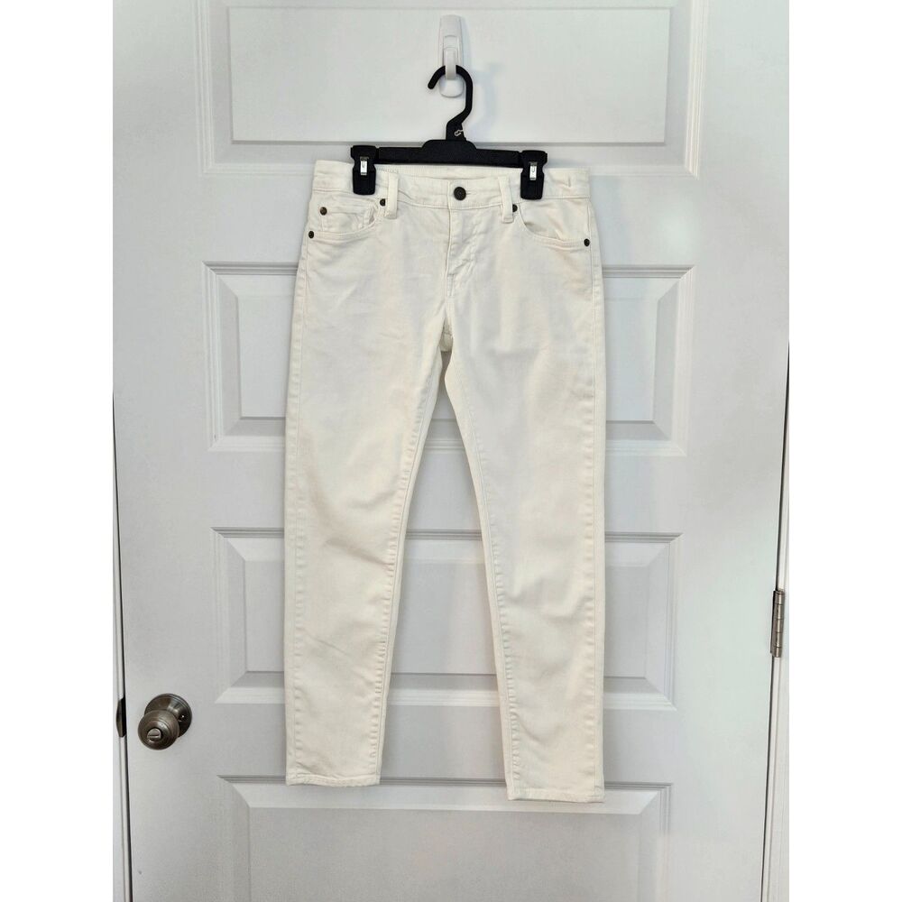 Ralph Lauren Denim & Supply White Jeans Women's Ultra Low Rise Skinny Size 27